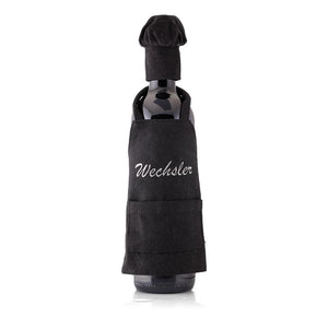 Personalized Hebrew Name Wine Bottle Cover Apron  FREE Shipping